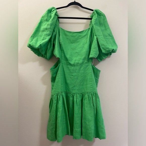 NWT Lilly Pulitzer Kylanne Balloon
Sleeve Linen Mini Dress in Gecko Green - 16 - Picture 7 of 17